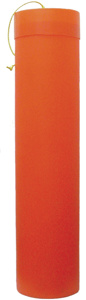 Honeywell Salisbury Blanket Storage Canisters 9 x 37 in Orange Polyethlyene