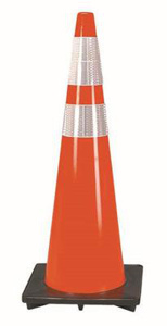 Cortina DW Series Stripeless Traffic Cones 18 in Orange PVC