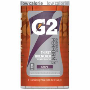 Gatorade® G2 Instant Powder Dry Drink Mixes Grape 20 oz 8 Per Pack