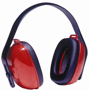 Honeywell QM24+® Noise Blocking Series Overhead Earmuffs 25 One Size Fits Most Polyurethane Black/Red