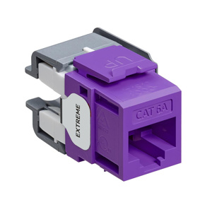 Leviton 6110G-R-6 eXtreme™ Series Channel Rated Snap-in Jack Inserts