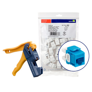 Leviton 61110-J-6 eXtreme™ QuickPort® Series Keystone Jack Inserts