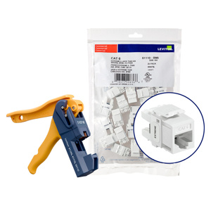 Leviton 61110-J-6 eXtreme™ QuickPort® Series Keystone Jack Inserts