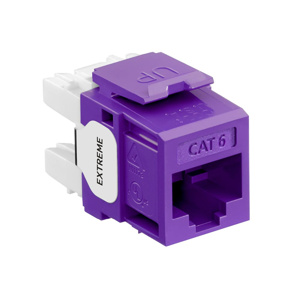 Leviton 61110-R-6 eXtreme™ QuickPort® Series Keystone Jack Inserts