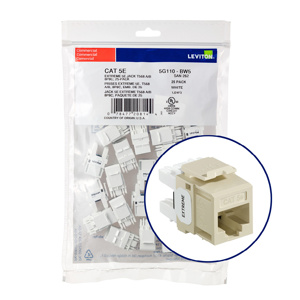 Leviton 5G110-B-5 eXtreme QuickPort® Series Keystone Jack Inserts