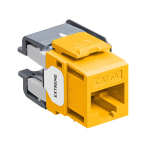 Leviton 6110G-R-6 eXtreme™ Series Channel Rated Snap-in Jack Inserts