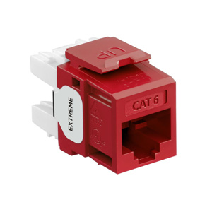 Leviton 61110-R-6 eXtreme™ QuickPort® Series Keystone Jack Inserts