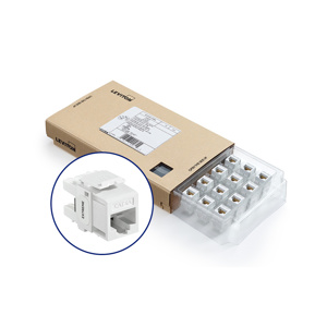 <em class="search-results-highlight">Leviton</em> 6110G-6 eXtreme™ QuickPort® GreenPack™ Series Channel Rated Snap-in Jack Inserts