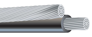 Southwire Aluminum Duplex Overhead Cable 4-4 AWG 8000 ft Reel Spaniel XLPE