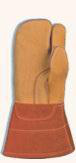 NSA Kunz Glove Co. FR One Finger Mittens 10.5 Buckskin Leather Natural