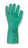 Ansell Sol-Vex® Style 185 Gauntlett Cuff Chemical Protection Gloves 10 Green Nitrile