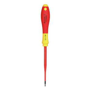 Weidmuller Cabinet Slotted Tip Insulated Screwdrivers 100.00 mm Round