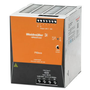 Weidmuller Connect Power PROeco Series 24 V Power Supplies 20 A 24 V 480 W