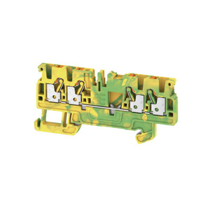 Weidmuller Klippon® A-Series Single Level PE Terminal Blocks Push-in Connection 28 - 12 AWG