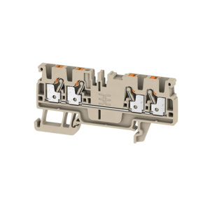 Weidmuller Klippon® A-Series Single Level Feed-through Terminal Blocks Push-in Connection 28 - 12 AWG