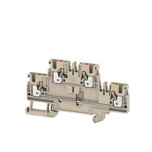 Weidmuller Klippon® A-Series Double Level Feed-through Terminal Blocks Push-in Connection 28 - 12 AWG