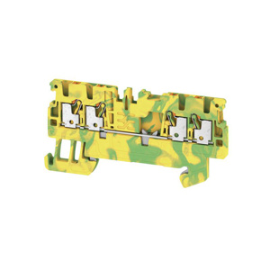 Weidmuller Klippon® A-Series Single Level PE Terminal Blocks Push-in Connection 26 - 14 AWG