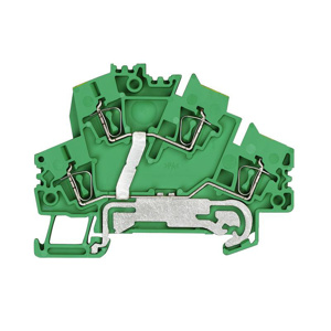 Weidmuller Klippon® Z-Series Double Level PE Terminal Blocks Tension-clamp Connection 26 - 12 AWG