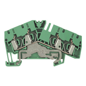 Weidmuller Klippon® Z-Series Single Level PE Terminal Blocks Tension-clamp Connection 26 - 10 AWG