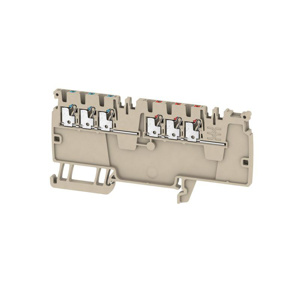 Weidmuller Klippon® A-Series Single Level PE Terminal Blocks Push-in Connection 26 - 14 AWG