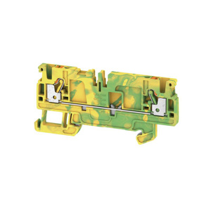 Weidmuller Klippon® A-Series Single Level PE Terminal Blocks Push-in Connection 28 - 12 AWG