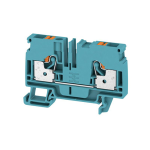 Weidmuller Klippon® A-Series Single Level Feed-through Terminal Blocks Push-in Connection 22 - 8 AWG