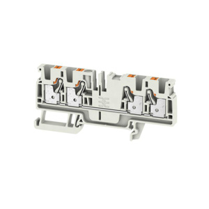 Weidmuller Klippon® A-Series Single Level Feed-through Terminal Blocks Push-in Connection 20 - 10 AWG