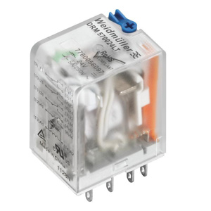 Weidmuller D Series Plug-in Ice Cube Relays 24 VDC 37.8 mA 2 CO