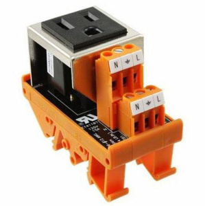 Weidmuller Simplex Receptacles 5 A 120 V 2P3W 5-15R Industrial Black