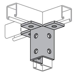 Atkore Power-Strut Channel Wing-shape Fittings Steel Painted Green