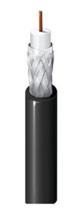 Belden Broadband Coaxial Cables 14 AWG 500 ft reel Black
