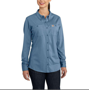 Kits - Carhartt FR Force® Hybrid Slightly Fitted Button Work Shirts - IBEW & TEP Logos 2XL Medium Blue Womens Kits - Carhartt FR Force® Hybrid Slightly Fitted Button Work Shirts - IBEW & TEP Logos 2XL Medium Blue Womens