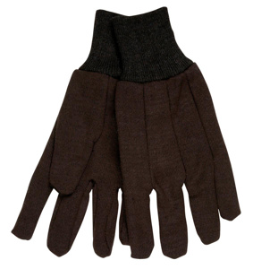 MCR Safety 7100 Series Knit Cuff Gloves Large Cotton, Polyester Brown