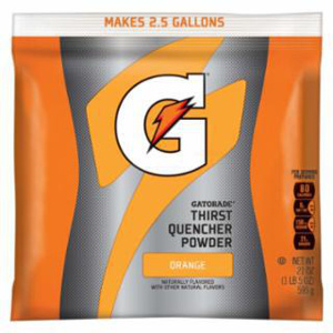 Gatorade® G Series Instant Powder Dry Drink Mixes Orange 2-1/2 gal 32 Per Case