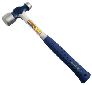 Estwing Blue Shock Reduction Grip® Ball-Pein Hammers 24 oz Steel Steel 13.5 in Straight