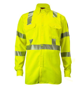 Kits - NSA FR DRIFIRE® High Vis Reflective Lightweight Button Work Shirts - ATC <em class="search-results-highlight">Logo</em> XL Tall High Vis Yellow Mens