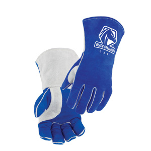 Black Stallion BLACK STALLION 320 Series Stick Welding Gloves XL Cowhide Leather, Kevlar® Blue