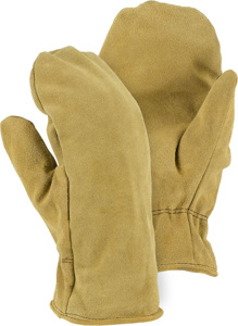 MAJESTIC GLOVE 1635 Series Winter Gloves 10 Tan Cowhide Leather