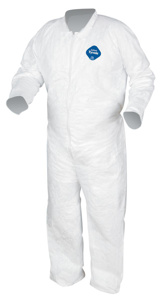 DuPont™ Tyvek® 400 Series Coveralls with Collar and Serged Seams Medium Unisex White