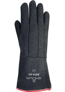 Showa 8814 Series Heat-resistant Gauntlet Cuff Gloves XL Neoprene Black