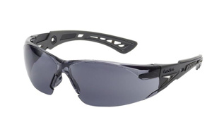 Rush+™ Safety Glasses Anti-fog, Anti-scratch Smoke Black