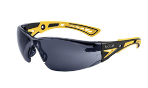 Bollé Safety Glasses Anti-fog, Anti-scratch Smoke Black