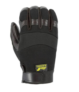 Majestic Glove 2151 Black Hawk Mechanics Gloves XL Neoprene, Leather Black