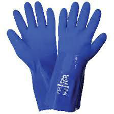 Global Glove and Safety FrogWear® 8600 Series Triple-coated PVC Chemical Handling Gloves 2XL Blue PVC
