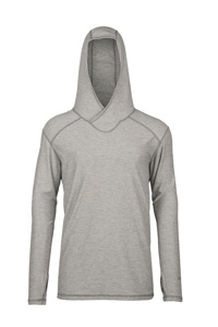 Dragonwear Pro Dry® Tech Lightweight Hoodies Large Gray Mens
