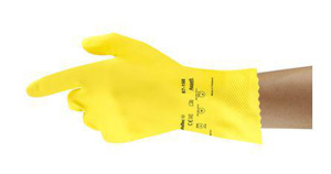 Ansell AlphaTec® Series Food and Chemical Protection Gloves 9 Yellow Nitrile