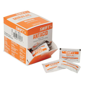 Honeywell Miralac Antacid Sugar Free Indigestion Tablets Calcium Carbonate 420 mg 50 Per Box, 2 Per Packet