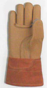 NSA Kunz Glove Co. 500 Series FR Specialty Welding Gloves 12 Buckskin Leather Natural