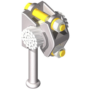 AFL Dossert® Type GCHV-AA 230 kV Bolted Cable Grounding Clamps 477 - 1590 kcmil ACSR Aluminum Alloy