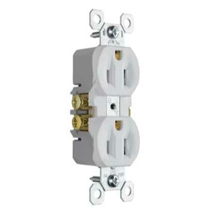 Pass & Seymour 3232-MH Series Duplex Receptacles 15 A 125 V 2P3W 5-15R Residential TradeMaster® White